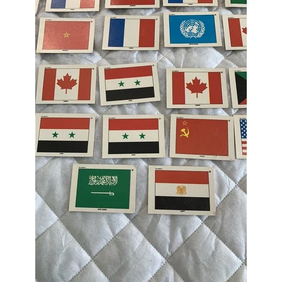 1991 Topps Desert Storm Flag Sticker Puzzle Cards Vintage 🇺🇸🇺🇸 36card Lot! - Picture 6 of 12